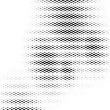 Abstract halftone diamond pattern in black and white creates a modern minim.. Stock Illustration