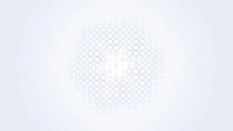 Abstract halftone dot animation pattern on clean white and grey studio back.. Stock Footage 346771202