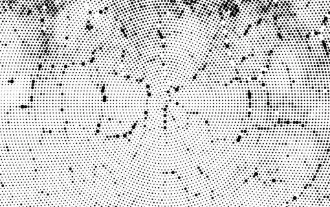 Abstract Halftone Dot Gradient with grunge paint splash texture, イラスト素材