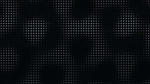 Abstract halftone dot grid pattern on a dark background Stock Footage 335935066