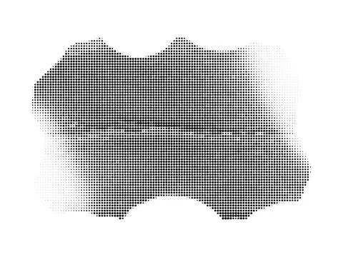 Abstract halftone dot grunge texture, design element. 库存插图
