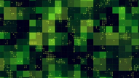 Abstract halftone dot pattern 3d rendering digital loop animation background Stock Footage 188716598