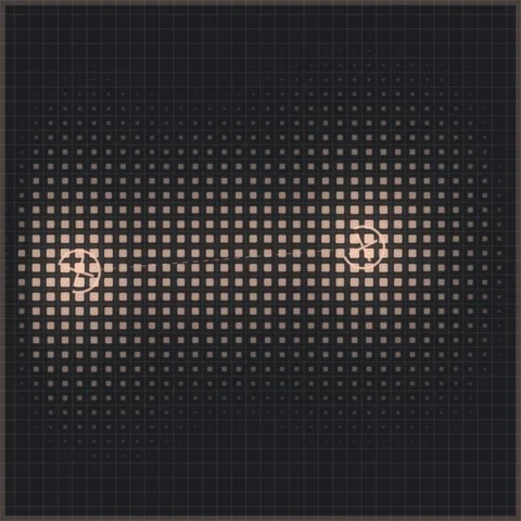 Abstract Halftone Dot Pattern Background with Bright Light Spotlight Stock Footage 347811151
