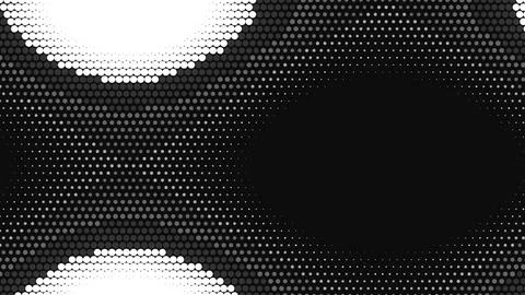 Abstract Halftone Dot Pattern Background in Black and White Stock Illustration