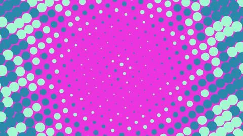Abstract halftone dot pattern background in pink and blue 库存插图