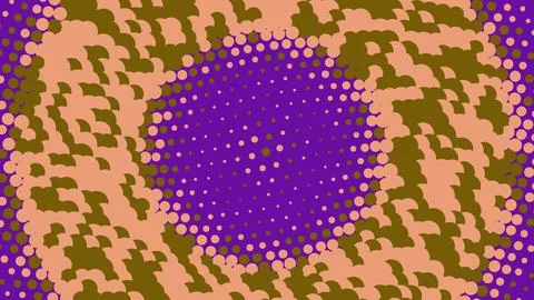 Abstract halftone dot pattern background in purple and brown 库存插图