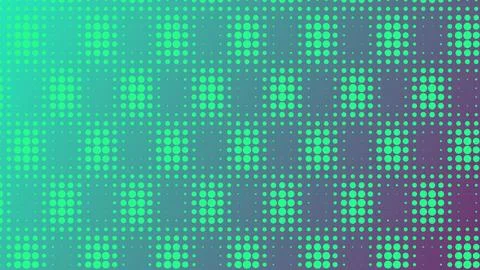 Abstract Halftone Dot Pattern Background with Vibrant Teal to Purple Gradie.. Illustrazione stock