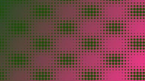 Abstract Halftone Dot Pattern Background with Green and Pink Gradient for C.. Illustrazione stock