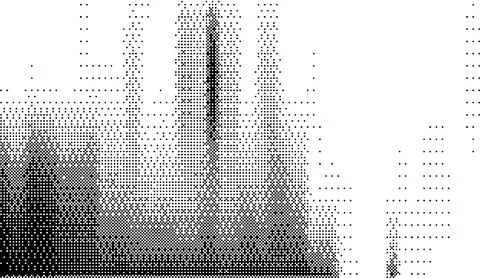Abstract halftone dot pattern background featuring gradient peaks and Illustration