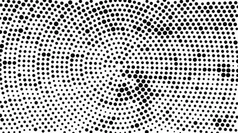 Abstract halftone dot pattern background in black and white with a radial b.. Stock Illustration