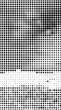 Abstract halftone dot pattern background in black and white style イラスト素材