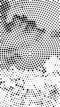 Abstract halftone dot pattern background in black and white イラスト素材