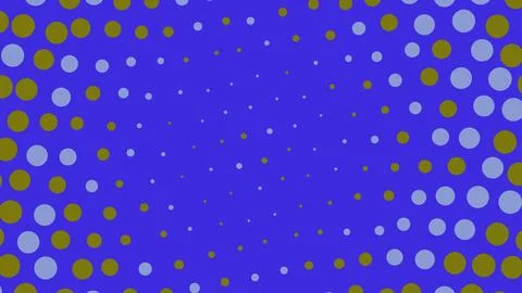 Abstract halftone dot pattern with blue and green circles イラスト素材