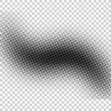 Abstract halftone dot pattern with gradient wave effect for graphic design .. Illustrazione stock