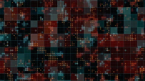 Abstract halftone dot pattern for motion graphic design 3d render loop animation Stock Footage 192324856