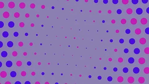 Abstract halftone dot pattern in purple and pink colors 库存插图