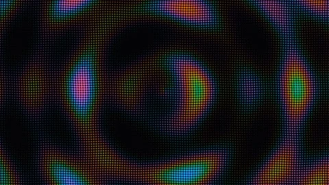Abstract halftone dot pattern with shifting vibrant rainbow colors Stock Footage 335934808