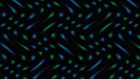Abstract halftone dot pattern with shifting neon colors Stock Footage 335938343