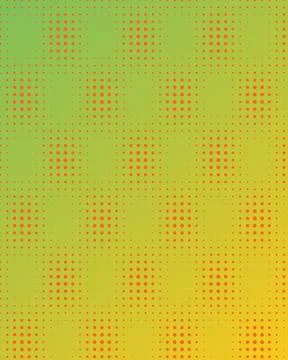 Abstract Halftone Dot Pattern on Vibrant Yellow and Green Gradient Background Stock Illustration