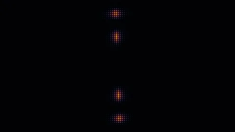 Abstract halftone dot ripple waves on black background Stock Footage 335934297