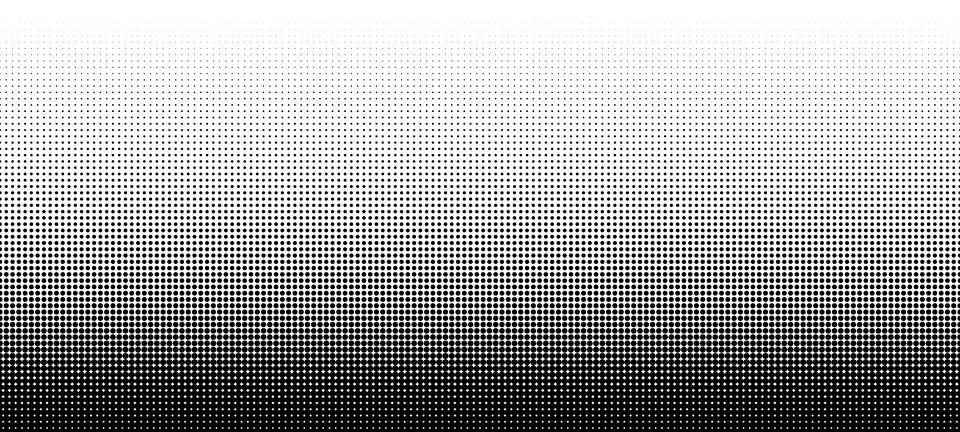Abstract halftone dot shapes gradation Stock Illustration