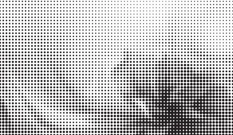 Abstract halftone dot texture pattern in black and white with vintage print Illustration