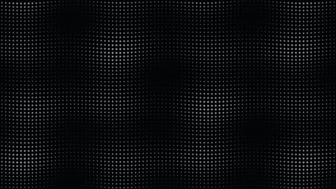 Abstract halftone dot wave pattern on black background Stock Footage 335875483