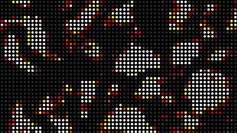 Abstract Halftone Dots Animation Dynamic Colorful Motion Graphics Stock Footage 308139078