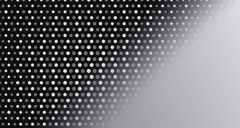 Abstract halftone dots on monochrome gradient Stock Illustration