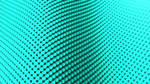 Abstract halftone dots pattern background loop turquoise Video stock 201100718