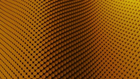 Abstract halftone dots pattern background loop orange Video stock 201100824
