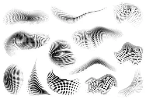 Abstract halftone dots pattern 스톡 일러스트