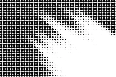Abstract Halftone Dots Top Corner Fade Stock Illustration