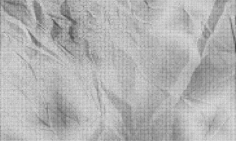 Abstract halftone dotted background with grunge ink splatter texture. Stock Illustration