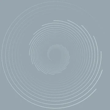 Abstract halftone dotted circle pattern. Optical illusion vector illustration Stock Illustration