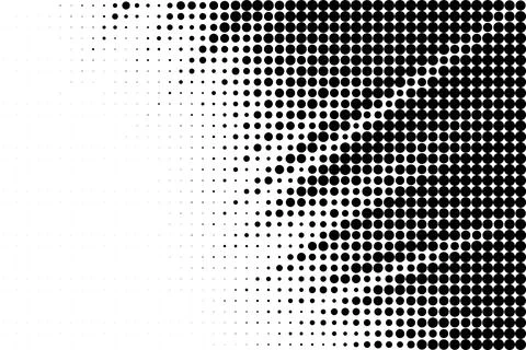 Abstract Halftone Dotted Texture Gradient Stock Illustration