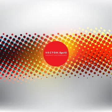 Abstract halftone effect vector background. Stock Illustration