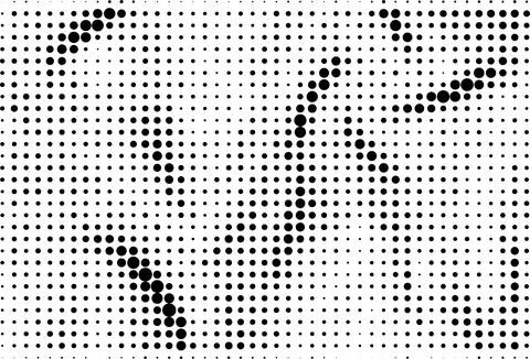 Abstract halftone effect vector background Stock Illustration