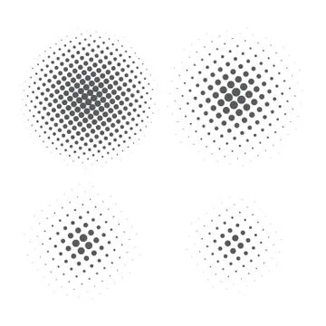 Abstract Halftone element for graphic design Illustrazione stock