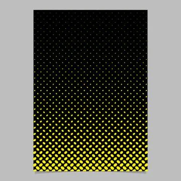 Abstract halftone ellipse pattern brochure template - vector poster background イラスト素材