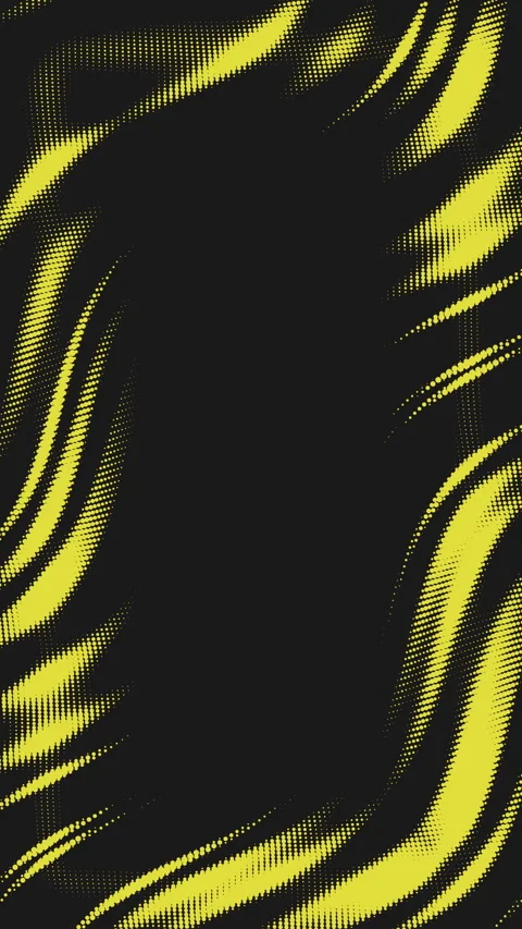 Abstract halftone fluid motion frame. Scratched pop art wavy dynamic dotted Stock Footage 323448230