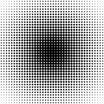 Abstract halftone gradient background circle of dots in linear arrangement Stock Illustration