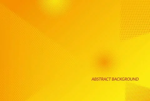Abstract halftone gradient orange and yellow Stock Illustration
