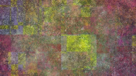 Abstract halftone grunge background animation with overlapping rectangular Vídeos de archivo 332381554