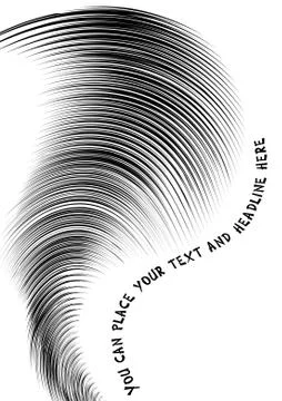 Abstract halftone lines background tempate with space for text, vector  Stock Illustration