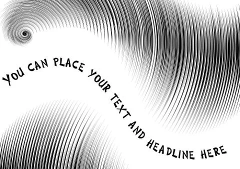 Abstract halftone lines with space for text, vector illustration Illustration