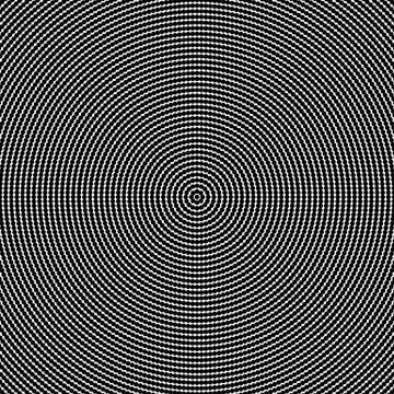 Abstract halftone monochrome circle pattern background design Illustrazione stock