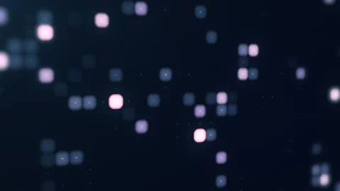 Abstract halftone mosaic background of blue dots and pink squares for busin.. Stock Footage 271232465
