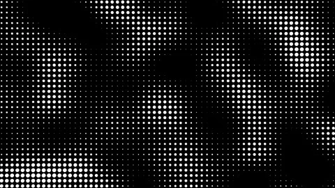 Abstract halftone motion background. Moving dots seamless loop Stock Footage 202225425
