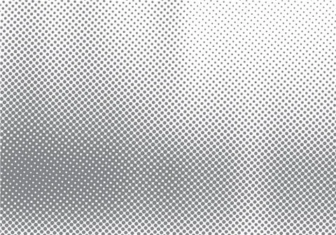 Abstract halftone motion effect with fading dot gradation black and white bac Stock Illustration